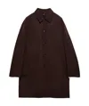 Prada Cashmere Overcoat In Black