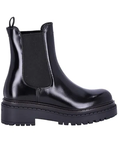 Prada Double Chocolate Shoes In Black