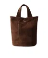 Prada Tote Bag Aus Wildleder In Brown