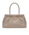 Prada Double Handle Shoulder Bag In Pink