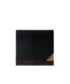 Prada Cashmere Double-faced Scarf In Black/noisette