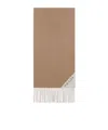 Prada Double-layer Cashmere Scarf In Brown