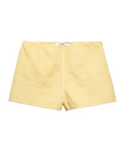 PRADA PRADA ZIP-UP SHORTS