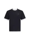 Prada Men Double Layer T-shirt In Black