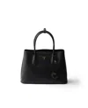 Prada Double Medium Saffiano Leather Bag In Orange
