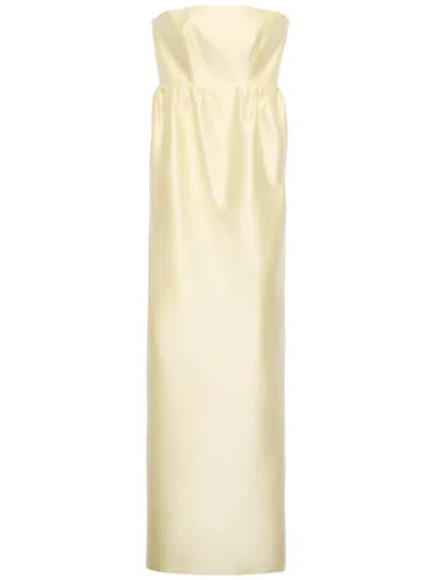 PRADA DOUBLE SATIN MAXI DRESS