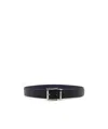 Prada Double-sided Belt In Black