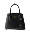 Prada Double Tote Bag In Black