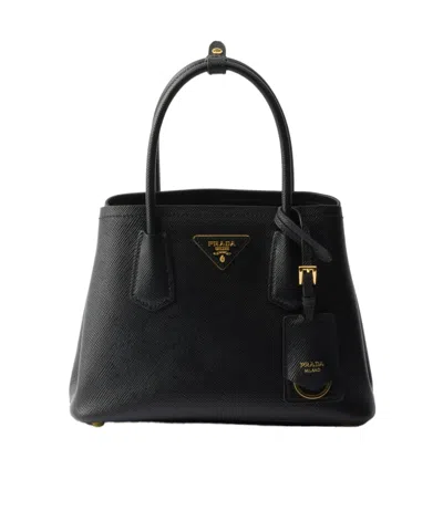 PRADA SMALL PRADA DOUBLE SAFFIANO LEATHER BAG