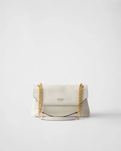 PRADA PRADA DOUX MEDIUM SCHULTERTASCHE AUS LEDER