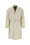 Prada Dove Grey Cotton Blend Overcoat