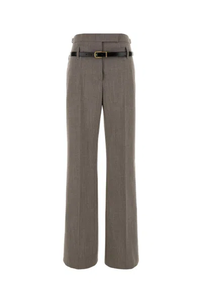 PRADA DOVE GREY WOOL BLEND PANT