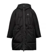 Prada Re-nylon Padded Coat In Black