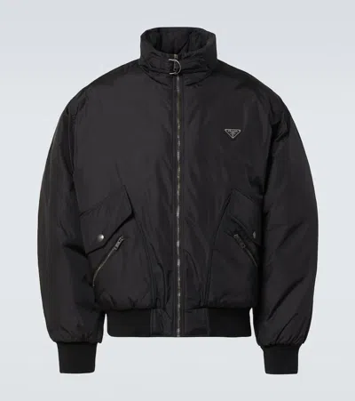 Prada Down Jacket In Black
