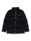 Prada Midnight Blue Wool Down Jacket In Blue
