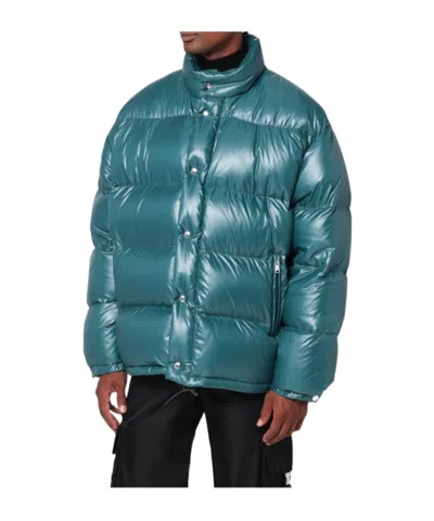 Prada Long Sleeve Down Jacket In Blue