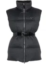 Prada Dark Grey Wool Sleeveless Down Jacket