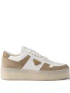 Prada Downtown Low-top Platform Sneakers In Multi