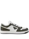 Prada Downtown Colour-block Leather Sneakers In Multi