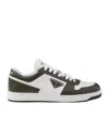 Prada Leather Sneakers Downtown Two-tone In White