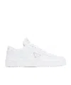 Prada Lace-up Low-cut Casual Shoes In White