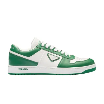 Pre-owned Prada Downtown Leather 'green'