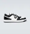 Prada Leather Sneakers Downtown Two-tone In White