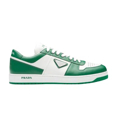 Pre-owned Prada Downtown Leather 'mango' In White