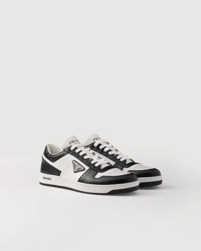 PRADA DOWNTOWN LEATHER SNEAKERS