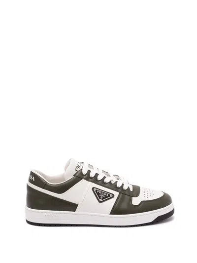 PRADA `DOWNTOWN` LEATHER SNEAKERS