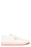 Prada Round Toe Low Top Casual Shoes In Beige