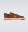 Prada Sneakers Downtown Aus Leder In Braun