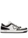 Prada Downtown Sneaker Aus Perforiertem Leder In F0964 White