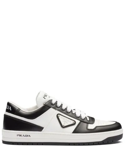 PRADA DOWNTOWN LEATHER SNEAKERS
