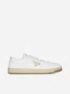 Prada Downtown Bold Lace-up Sneakers In White