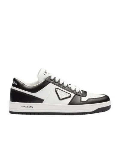 PRADA DOWNTOWN LEATHER SNEAKERS
