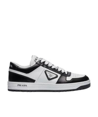 PRADA DOWNTOWN LEATHER SNEAKERS