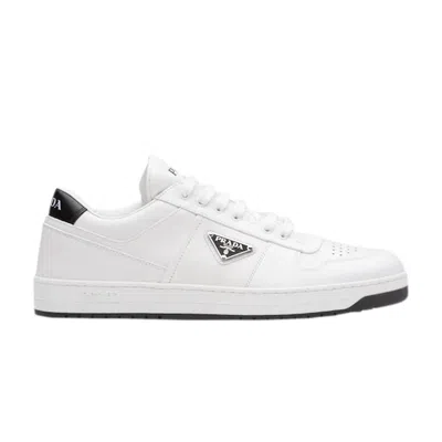 Pre-owned Prada Downtown Leather 'white Black'