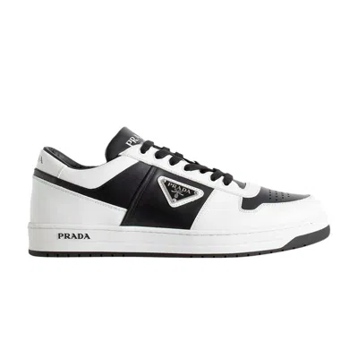 Pre-owned Prada Downtown Leather 'white Black'