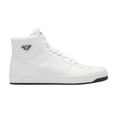 Pre-owned Prada Downtown Leather 'white Black'