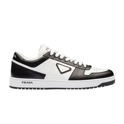 Pre-owned Prada Downtown Leather 'white Black'
