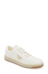 Prada Off White Downtown Lace Up Sneakers