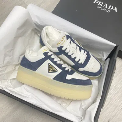 Prada Downtown Low-top Sneakers In White