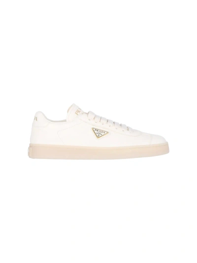Prada "downtown" Low-top Trainers In White