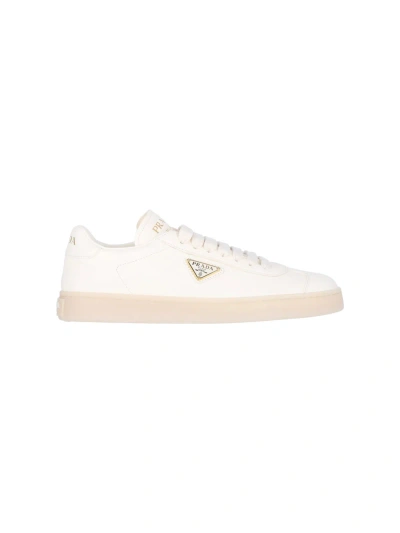 Prada "downtown" Low-top Sneakers In White