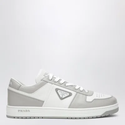 Prada Downtown Mini Sneakers In Leather In White