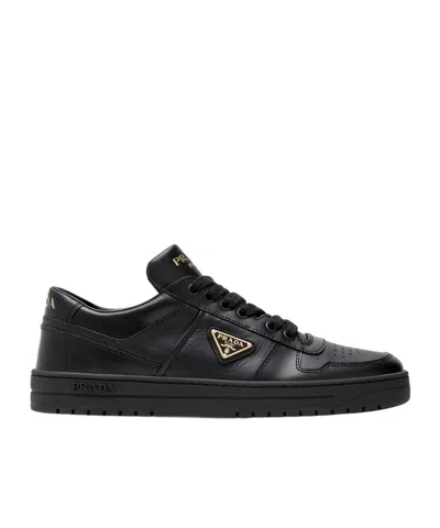 PRADA DOWNTOWN ROUND-HEAD SNEAKERS