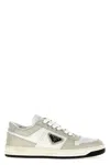 Prada White Two-tone Downtown Sneakers