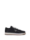 Prada Men Downtown Sneakers In Black