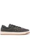 Prada Downtown Re-nylon Low-top Sneakers In Grau